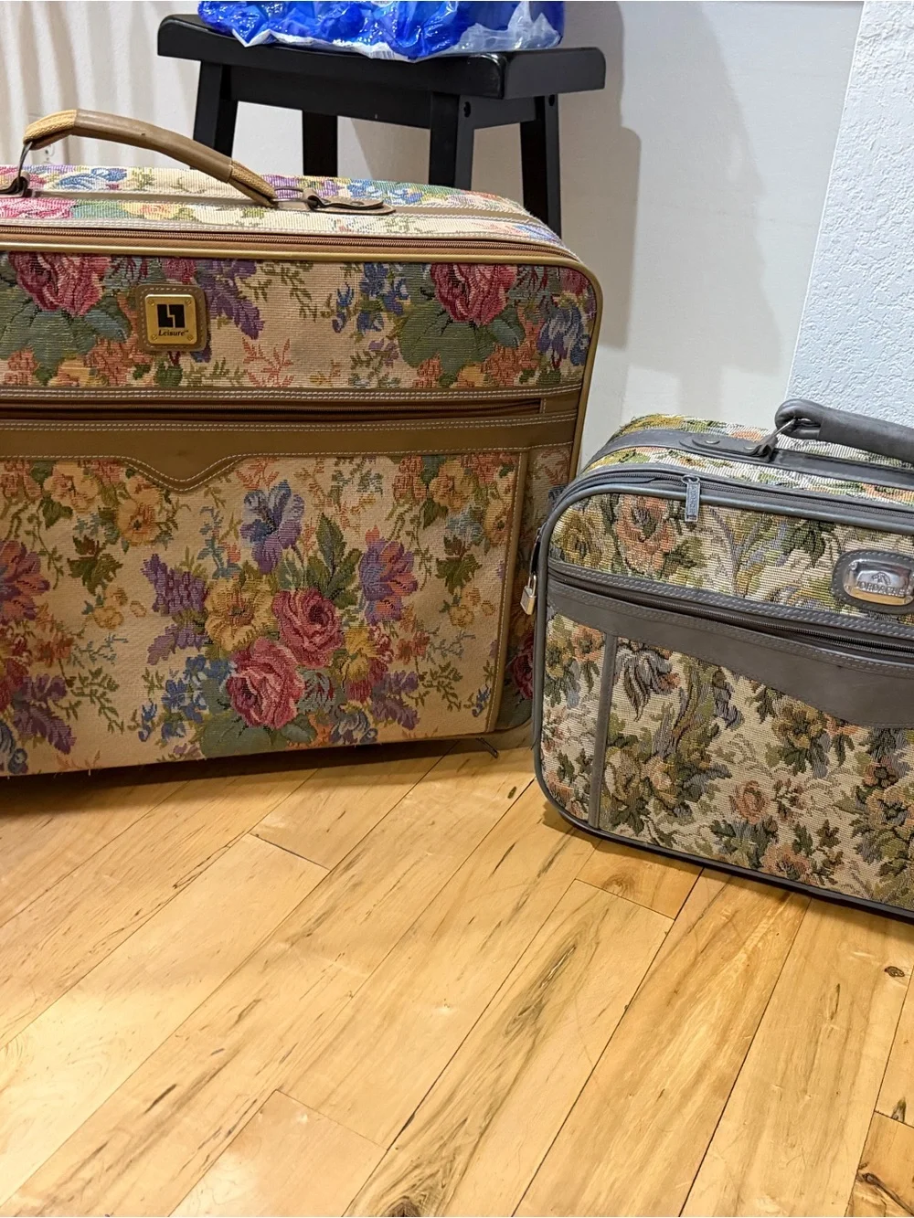 Jaguar , Jordache, and leisure vintage suitcase set
